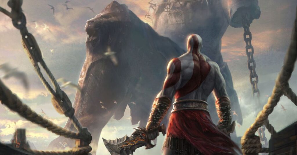 battling giants in god of war chains of olympus