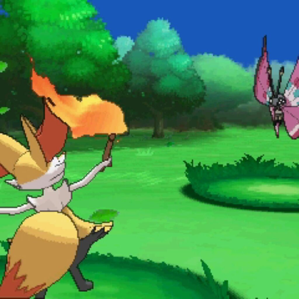 collecting training and battling pokemon in pokemon x and y