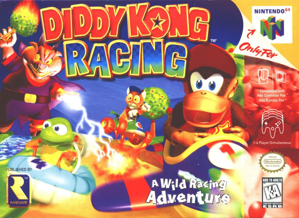 diddy kong racing a fast and fun racing game full of cute characters and wild courses