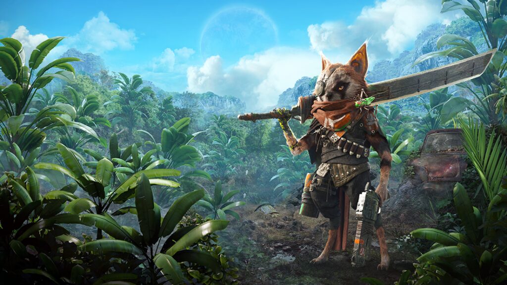 get lost in a beautiful post apocalyptic world with biomutant preview