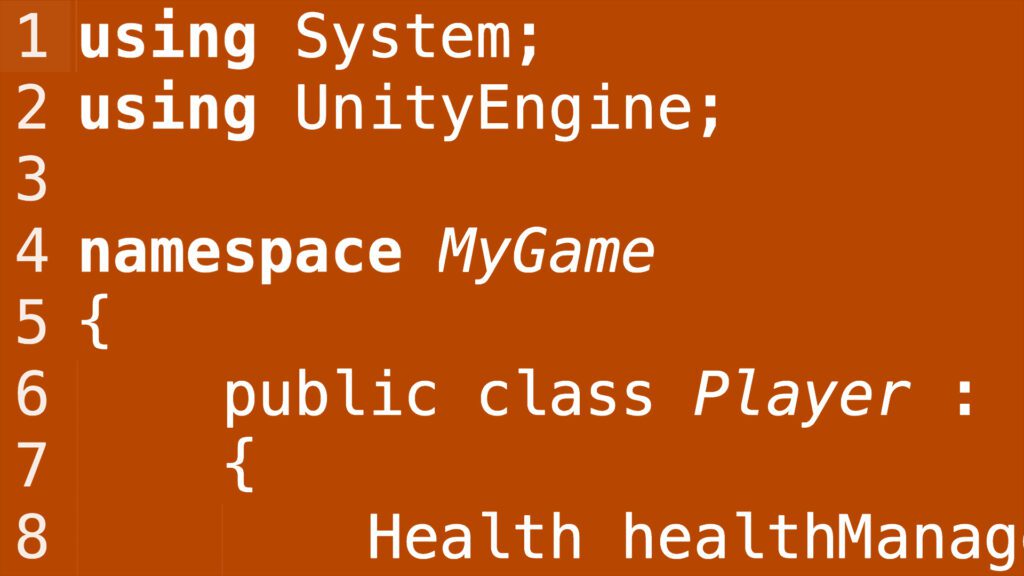 how unity uses c for game development