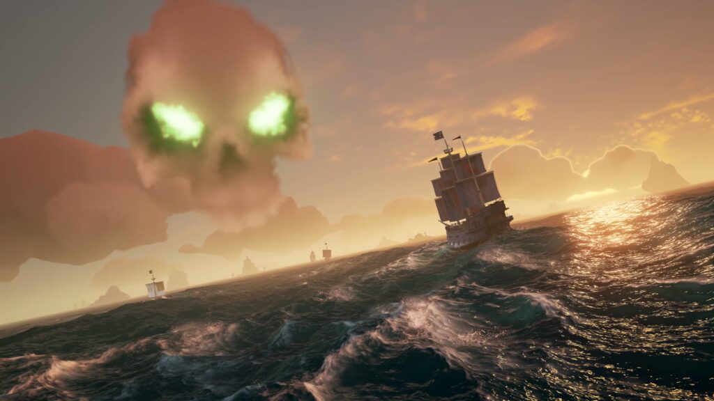 sailing the high seas in sea of thieves a pirates life for me