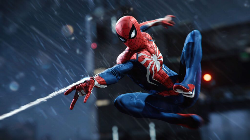 spider man ps4 swinging into action with peter parker