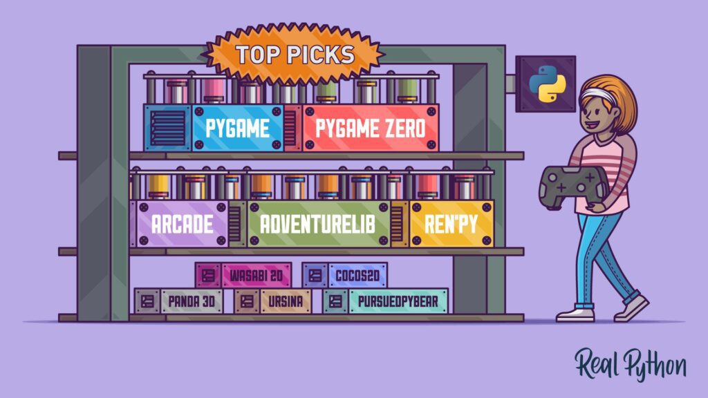 the art of game development programming languages and frameworks used in game design