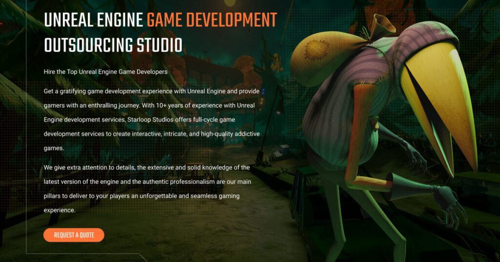 experience the game development with unreal engine