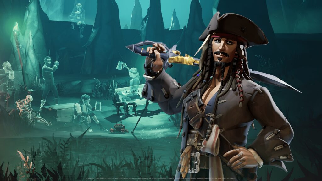 experience the world of pirates in sea of thieves