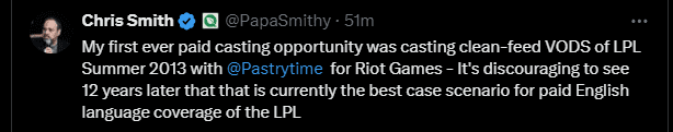 PapaSmithy shares his thoughts on the situation