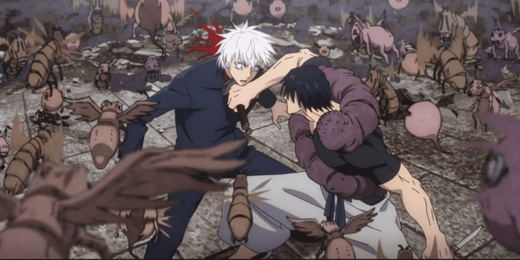 A battle scene in Jujutsu Kaisen Season 2