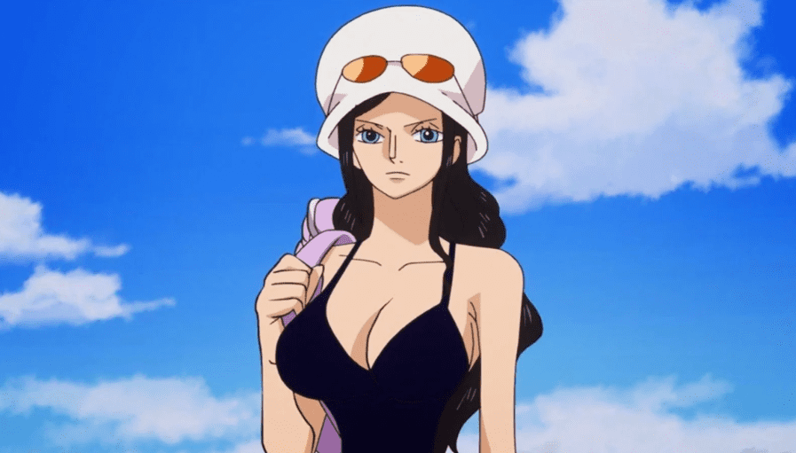 Nico Robin's Dressrosa outfit in One Piece.