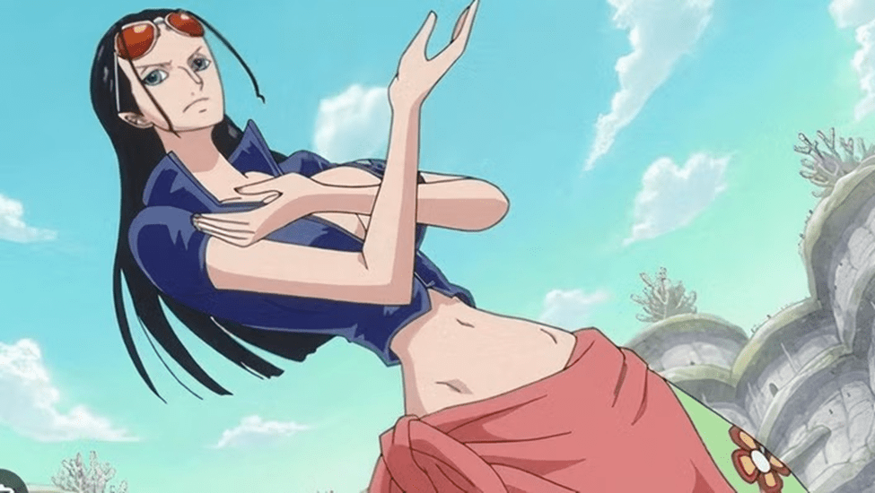 Nico Robin's beach outfit in One Piece.