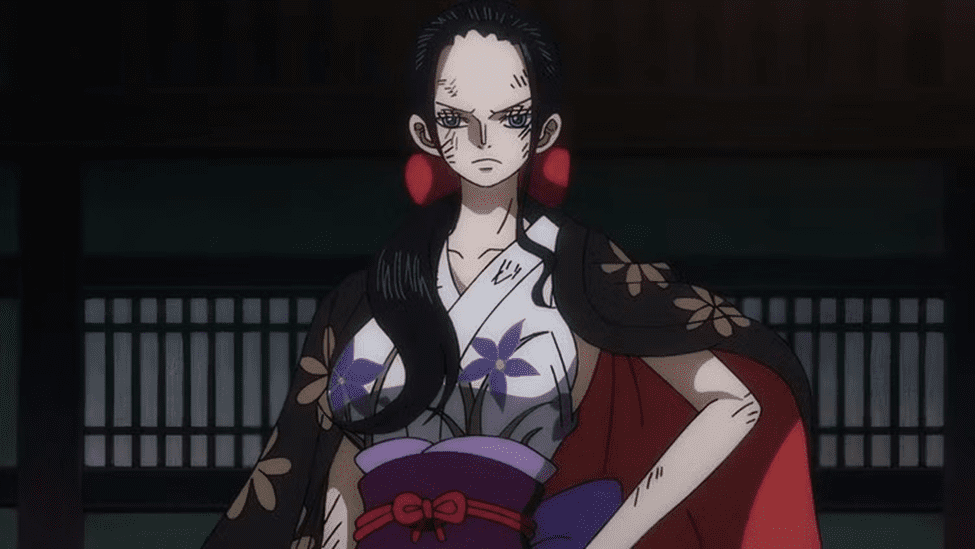 Nico Robin's beautiful yukata outfit in One Piece.