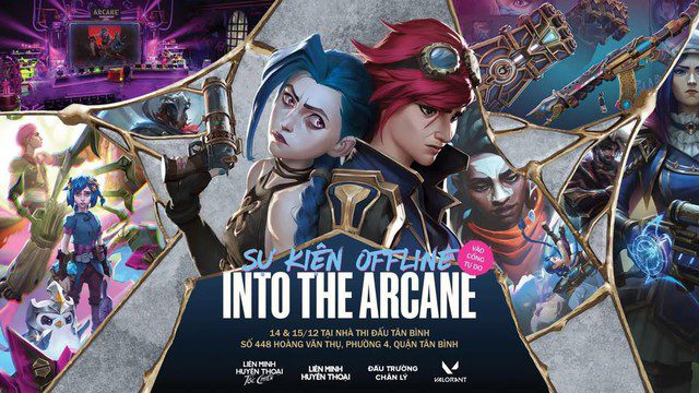 Overview of the Into the Arcane offline event gathering thousands of fans of the animated universe created by Riot