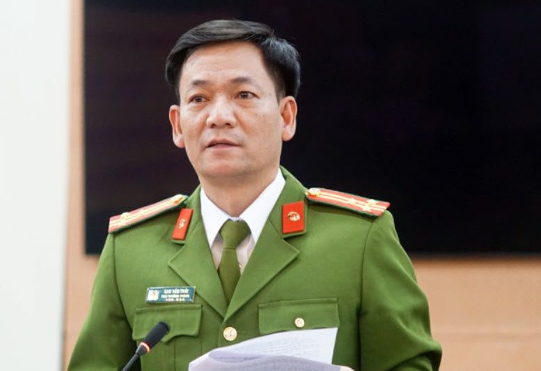 Deputy Chief Cao Văn Thái - Deputy Head of the Criminal Investigation Department of Hanoi Police