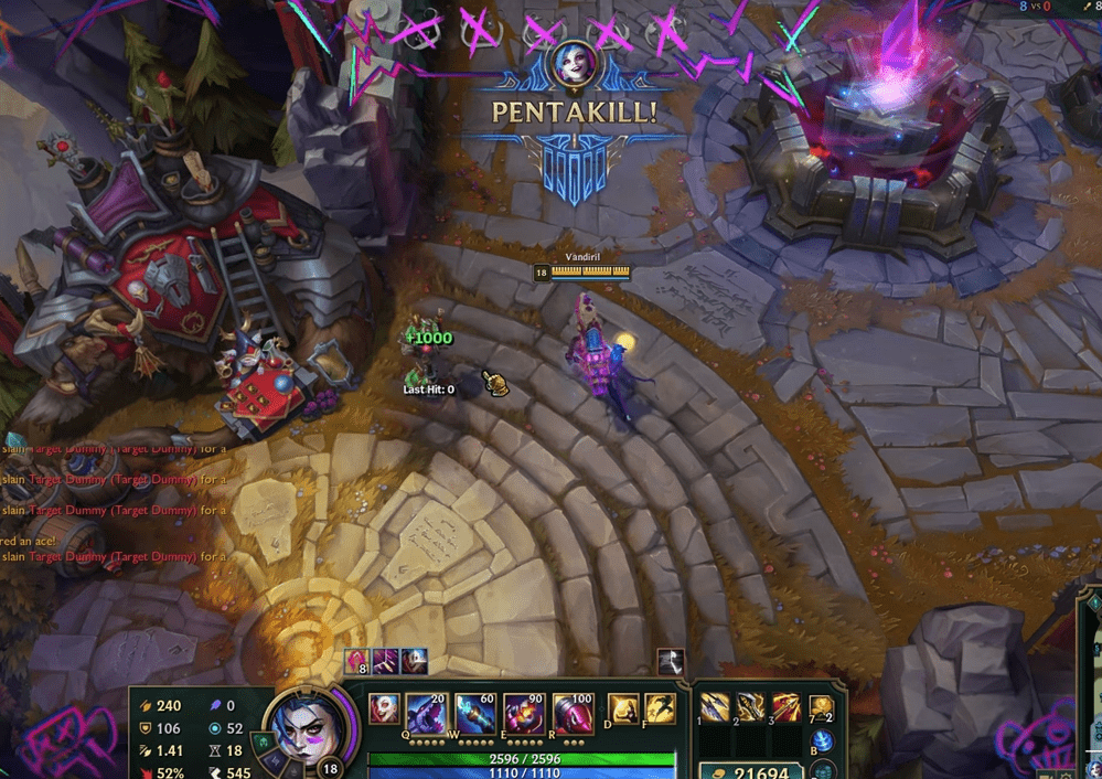 Arcane Jinx does not have the Pentakill effect