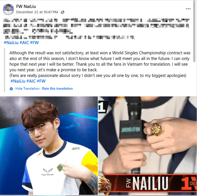 Nailiu's sincere apologies hold more value than the apologies of SGP teams.