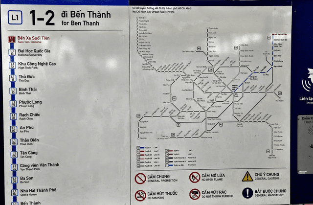 Completed Stations and Future Lines