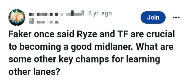 Faker believes that Ryze and TF are two champions essential for Midlaners