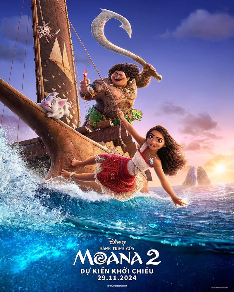 Moana 2 will officially premiere in Vietnam on November 29.