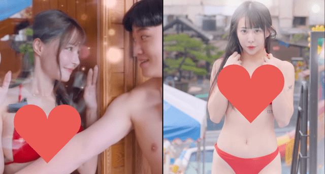 Hot girls by the hot spring, famous YouTuber increases viewership, image excerpt - scene 1.