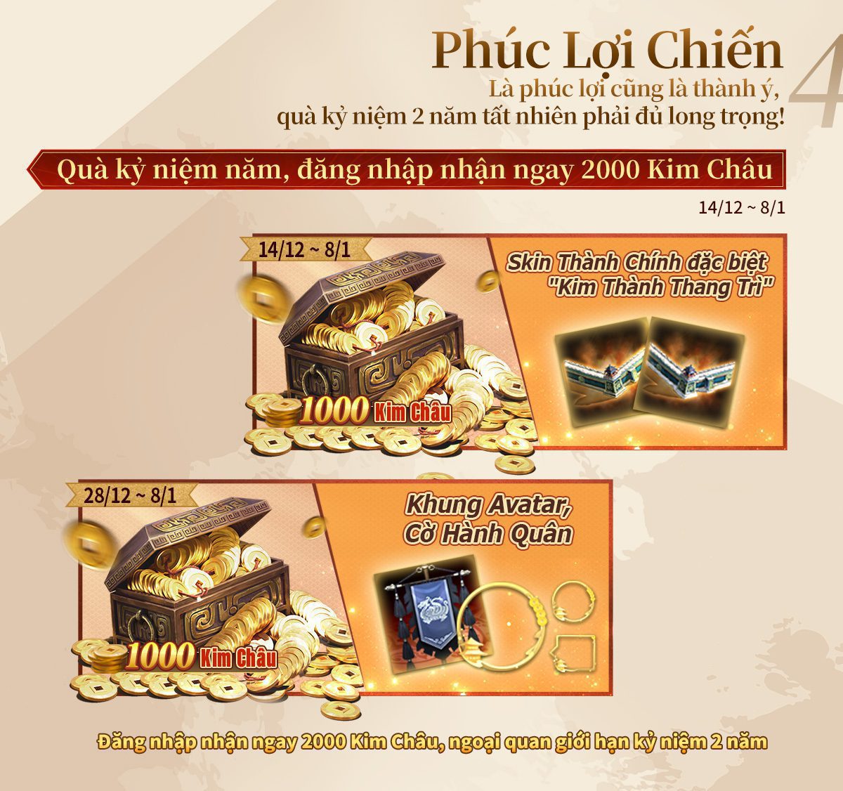 Tam Quốc Chí – Chiến Lược Kỷ Niệm 2 Năm