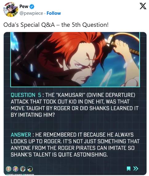 One Piece author confirms Shanks is the most unique character - Image 2.