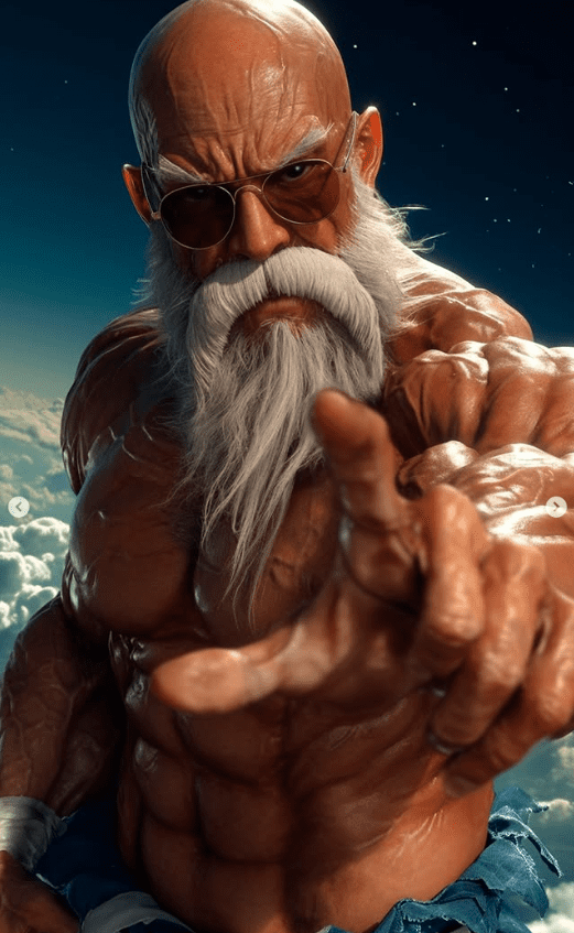 AI recreates Master Roshi in Max Power state in live-action style - image 5.