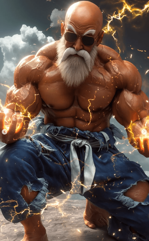 AI recreates Master Roshi in Max Power state in live-action style - image 8.